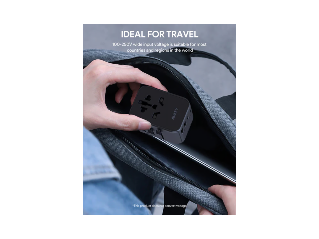 Buy Aukey PA-TA07 Universal Travel Adapter 35W - 3xUSB-C 2xUSB-A in Qatar Buy Aukey PA-TA07 Universal Travel Adapter 35W - 3xUSB-C 2xUSB-A in Qatar